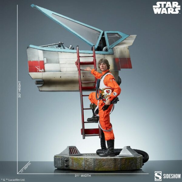 STAR WARS – Statuette Premium Format Luke Skywalker & X-Wing 76 cm – Image 2