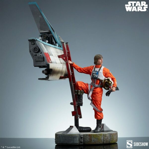 STAR WARS – Statuette Premium Format Luke Skywalker & X-Wing 76 cm – Image 8