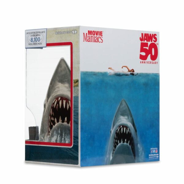 LES DENTS DE LA MER – Statuette PVC Movie Maniacs Jaws (50ème Anniversaire) 16 cm – Image 9