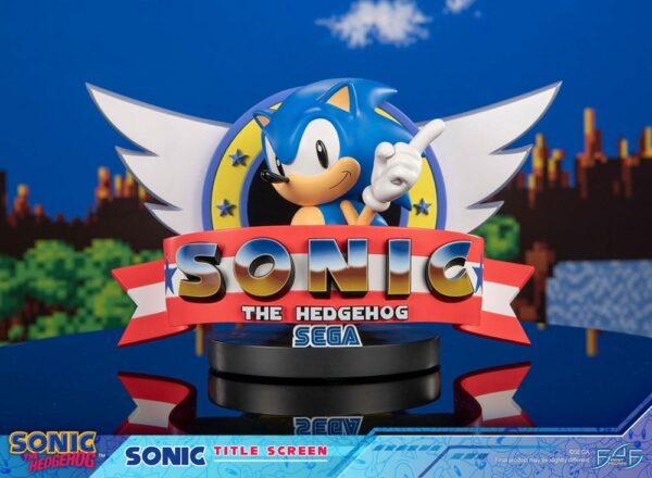 SONIC THE HEDGEHOG – Statuette Sonic Title Screen 21 cm – Image 9