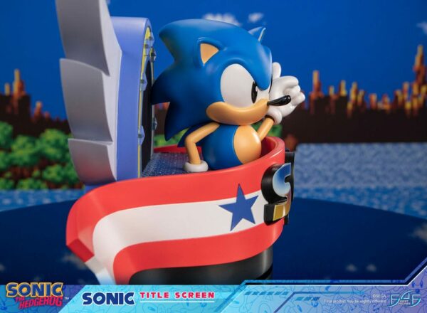SONIC THE HEDGEHOG – Statuette Sonic Title Screen 21 cm – Image 10