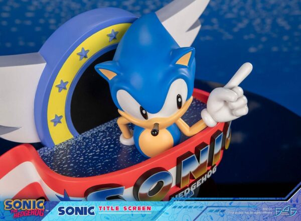 SONIC THE HEDGEHOG – Statuette Sonic Title Screen 21 cm – Image 11