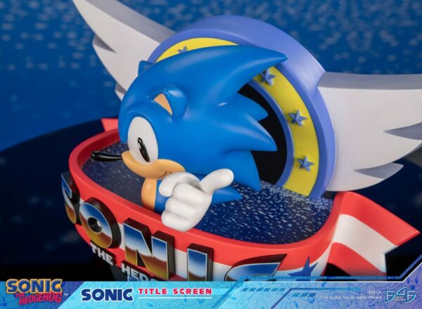 SONIC THE HEDGEHOG – Statuette Sonic Title Screen 21 cm – Image 12