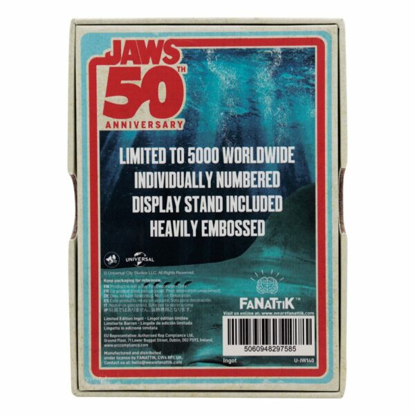 LES DENTS DE LA MER – Lingot Poster Jaws 50ème Anniversaire Édition Limitée – Image 3