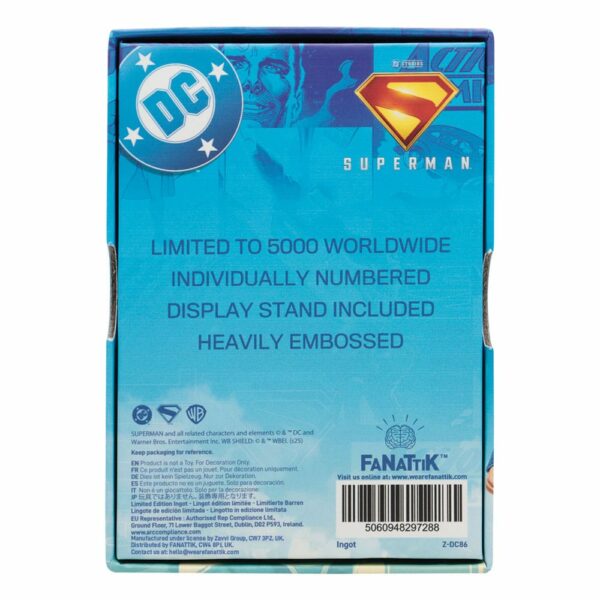 DC COMICS – Lingot Superman Last Son of Krypton Édition Limitée – Image 4
