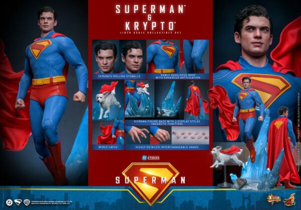 DC COMICS – Figurine Movie Masterpiece 1/6 Superman & Krypto 33 cm – Image 21
