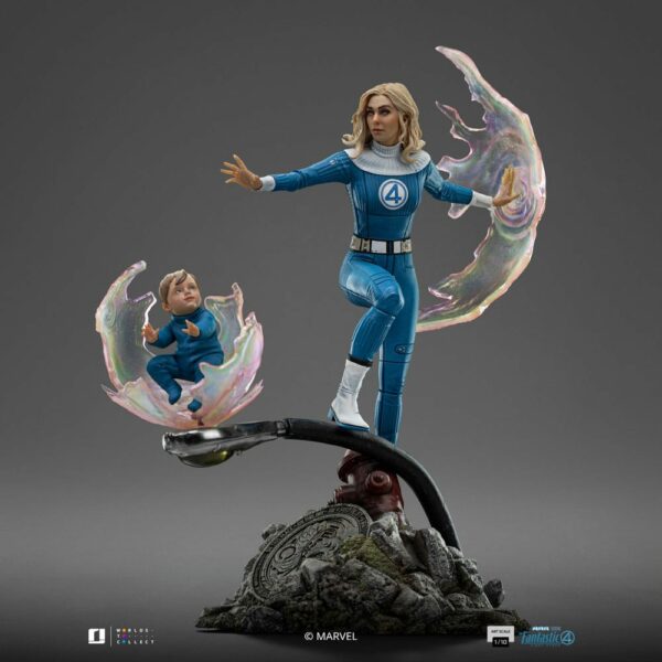 MARVEL – Statuette Art Scale 1/10 Invisible Woman & Franklin 28 cm – Image 7