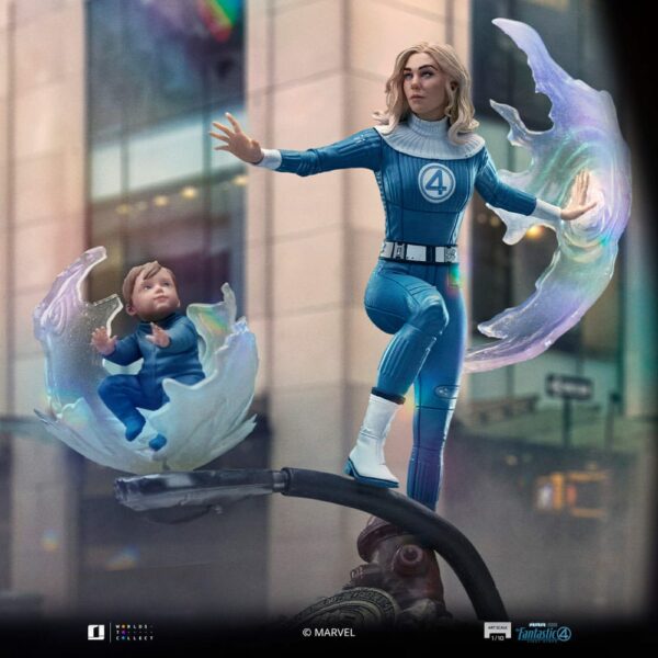 MARVEL – Statuette Art Scale 1/10 Invisible Woman & Franklin 28 cm – Image 11