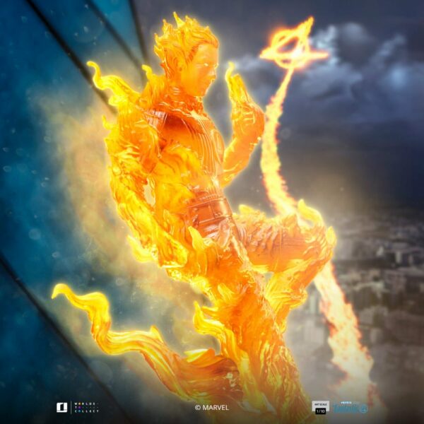 MARVEL – Statuette Art Scale 1/10 Human Torch 30 cm – Image 2