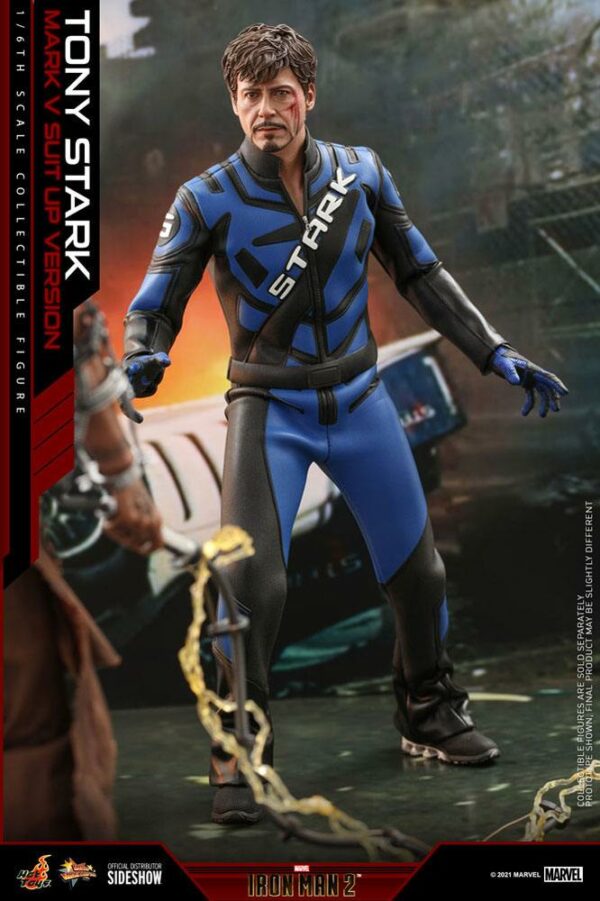MARVEL – Figurine 1/6 Movie Masterpiece Iron Man Mark V (Armor Suit Up Version) 31 cm – Image 5