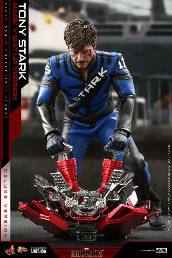 MARVEL – Figurine 1/6 Movie Masterpiece Iron Man Mark V (Armor Suit Up Version) Deluxe 31 cm – Image 4