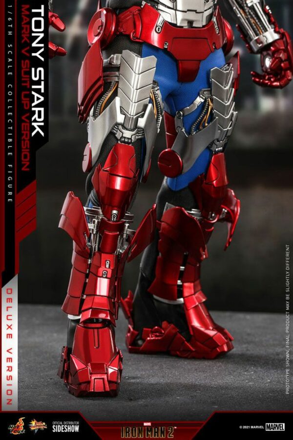 MARVEL – Figurine 1/6 Movie Masterpiece Iron Man Mark V (Armor Suit Up Version) Deluxe 31 cm – Image 5