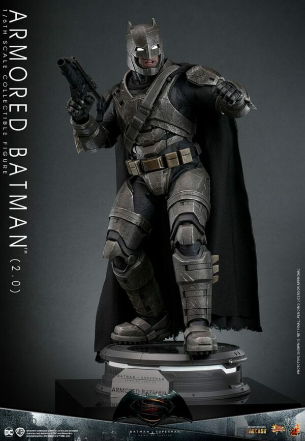 DC COMICS – Batman v Superman : L’Aube de la Justice Figurine Movie Masterpiece 1/6 Armored Batman 2.0 33 cm – Image 6