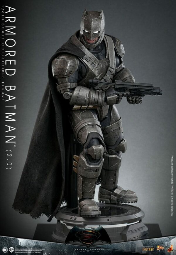 DC COMICS – Batman v Superman : L’Aube de la Justice Figurine Movie Masterpiece 1/6 Armored Batman 2.0 33 cm – Image 7