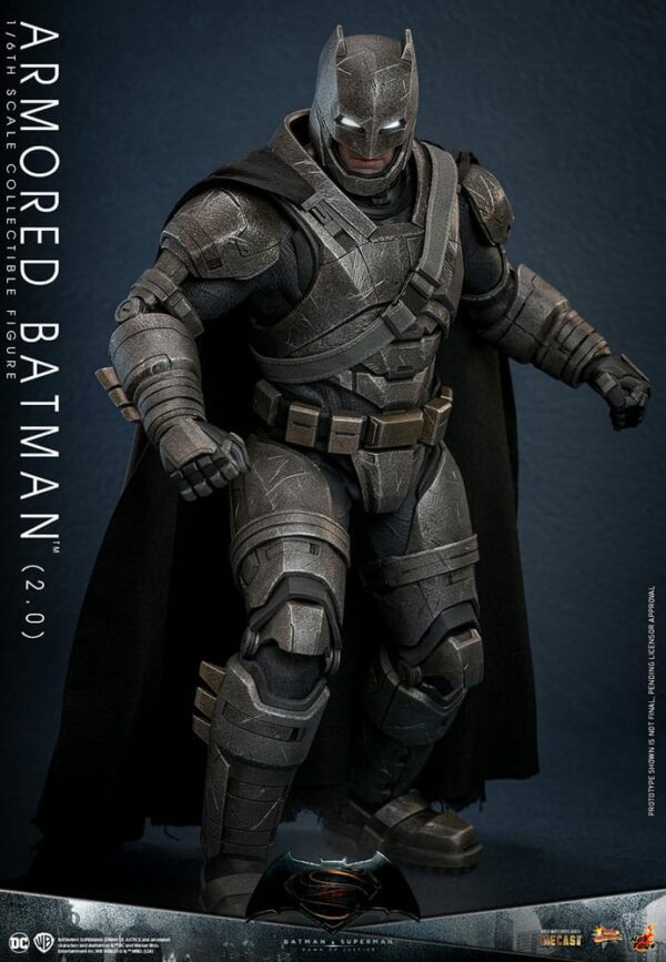 DC COMICS – Batman v Superman : L’Aube de la Justice Figurine Movie Masterpiece 1/6 Armored Batman 2.0 33 cm – Image 8