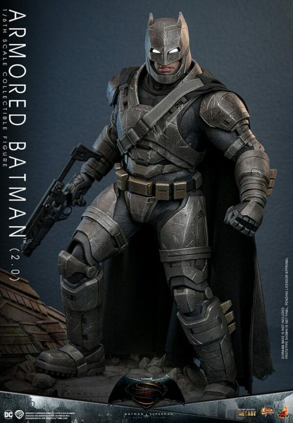 DC COMICS – Batman v Superman : L’Aube de la Justice Figurine Movie Masterpiece 1/6 Armored Batman 2.0 33 cm – Image 10
