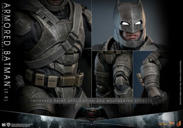 DC COMICS – Batman v Superman : L’Aube de la Justice Figurine Movie Masterpiece 1/6 Armored Batman 2.0 33 cm – Image 15