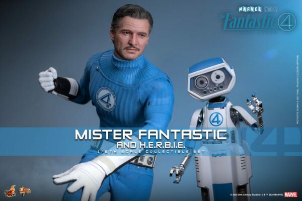 MARVEL – Figurine Movie Masterpiece 1/6 Mister Fantastic & H.E.R.B.I.E 30 cm – Image 2