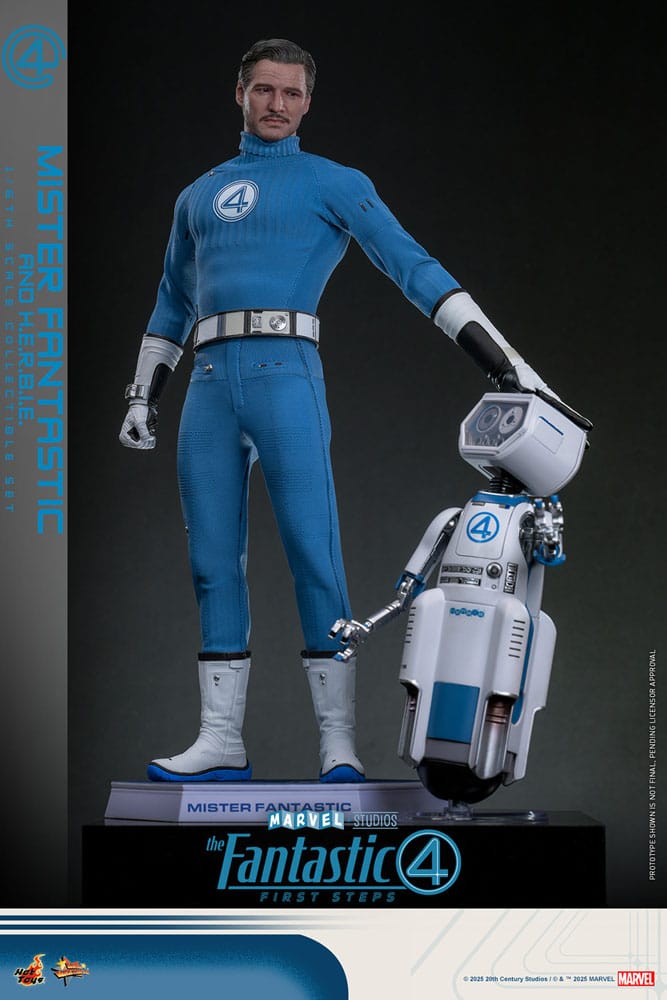 Figurine 1/6 Mister Fantastic et HERBIE (4 Fantastiques Premiers Pas)