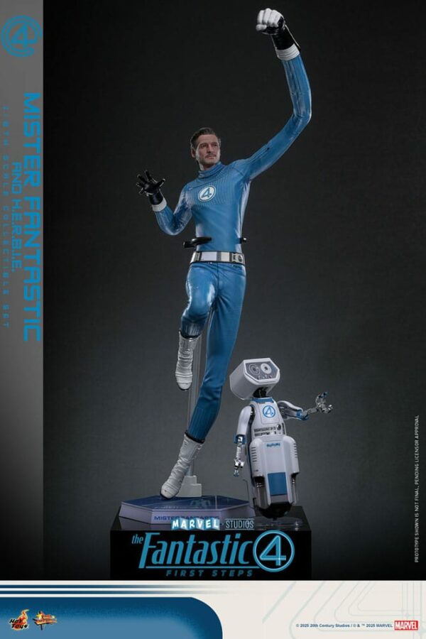 MARVEL – Figurine Movie Masterpiece 1/6 Mister Fantastic & H.E.R.B.I.E 30 cm – Image 4