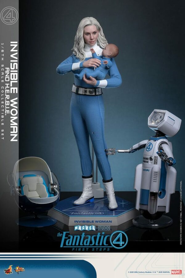 MARVEL – Figurine Movie Masterpiece 1/6 Invisible Woman & H.E.R.B.I.E 28 cm – Image 4
