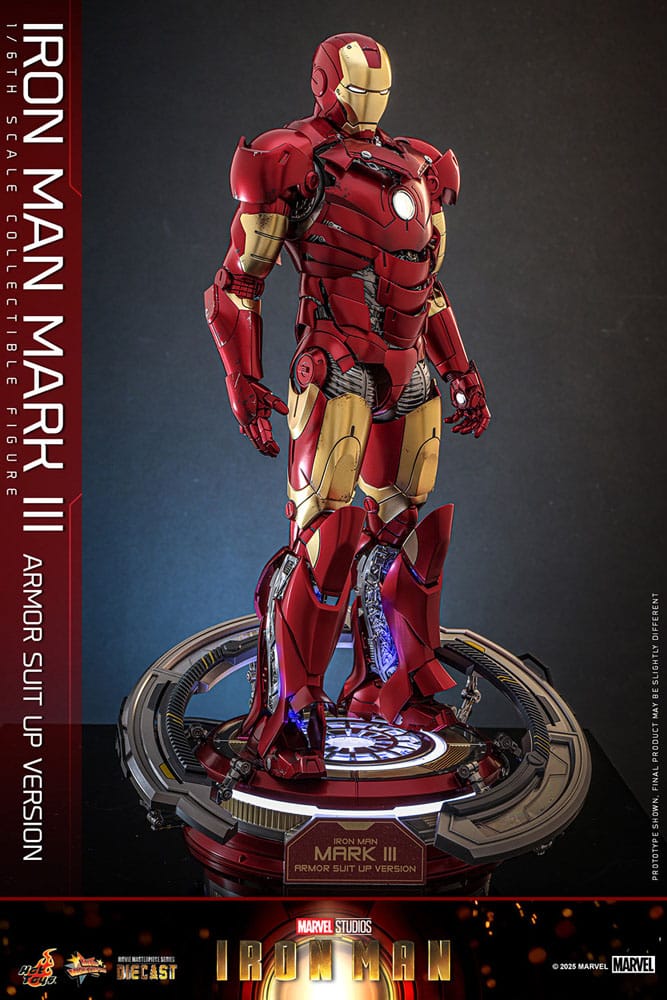 Figurine 1/6 Iron Man Mark III Armor Suit Up Version