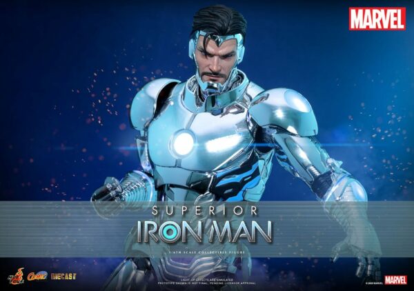 MARVEL – Figurine 1/6 Comic Masterpiece Diecast Superior Iron Man 32 cm – Image 2