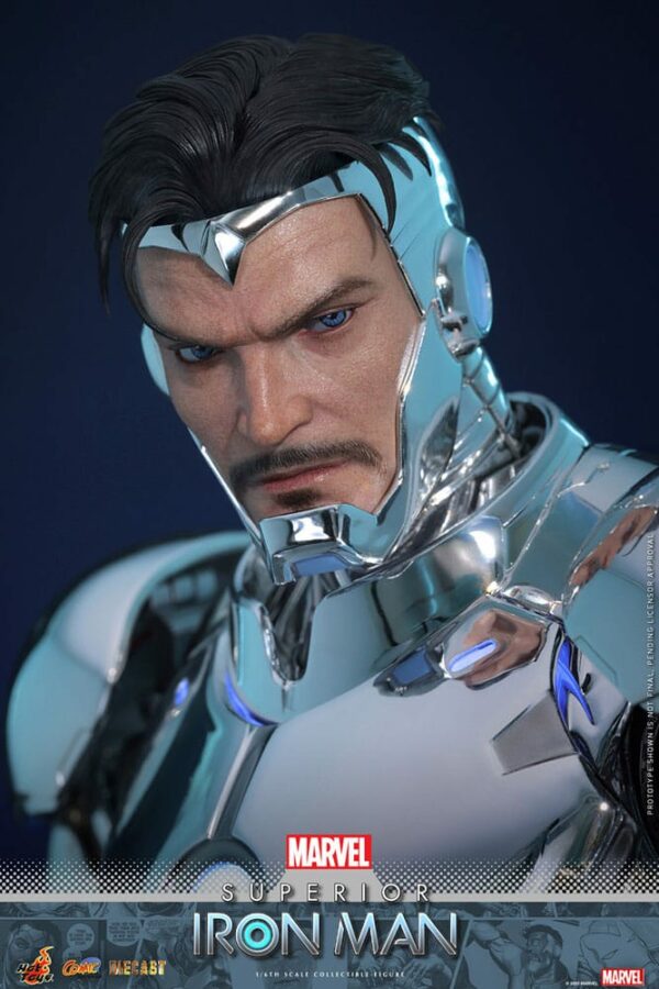 MARVEL – Figurine 1/6 Comic Masterpiece Diecast Superior Iron Man 32 cm – Image 4