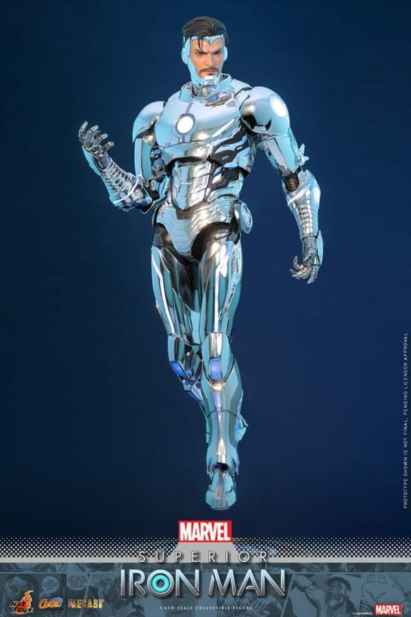 MARVEL – Figurine 1/6 Comic Masterpiece Diecast Superior Iron Man 32 cm – Image 5