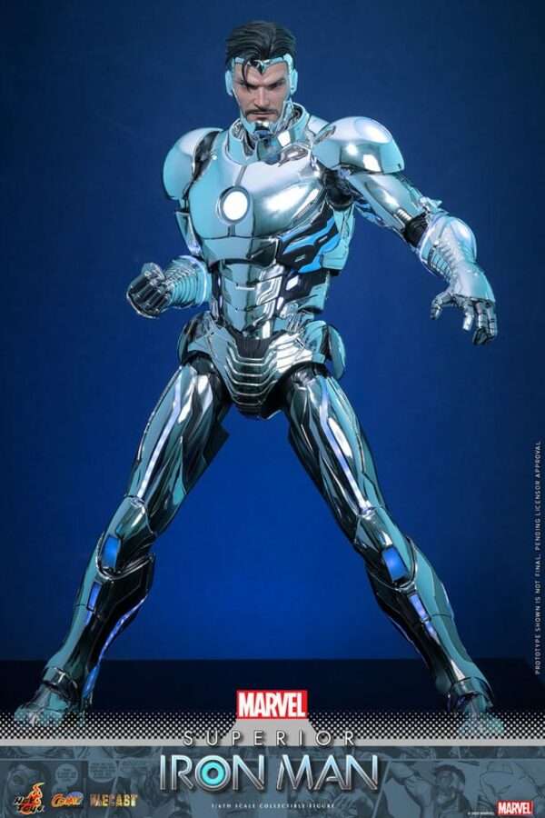 MARVEL – Figurine 1/6 Comic Masterpiece Diecast Superior Iron Man 32 cm – Image 7