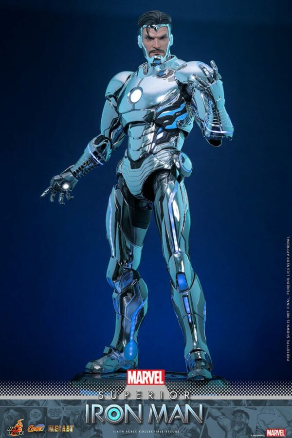 MARVEL – Figurine 1/6 Comic Masterpiece Diecast Superior Iron Man 32 cm – Image 8