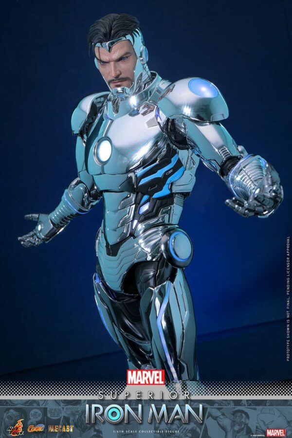 MARVEL – Figurine 1/6 Comic Masterpiece Diecast Superior Iron Man 32 cm – Image 12
