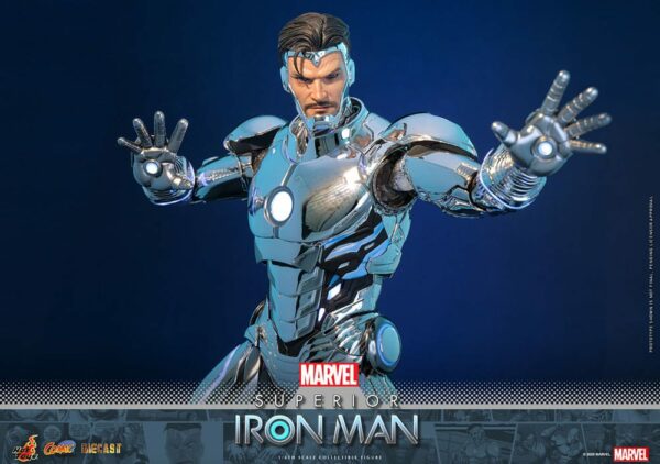 MARVEL – Figurine 1/6 Comic Masterpiece Diecast Superior Iron Man 32 cm – Image 13
