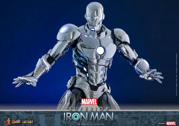 MARVEL – Figurine 1/6 Comic Masterpiece Diecast Superior Iron Man 32 cm – Image 15