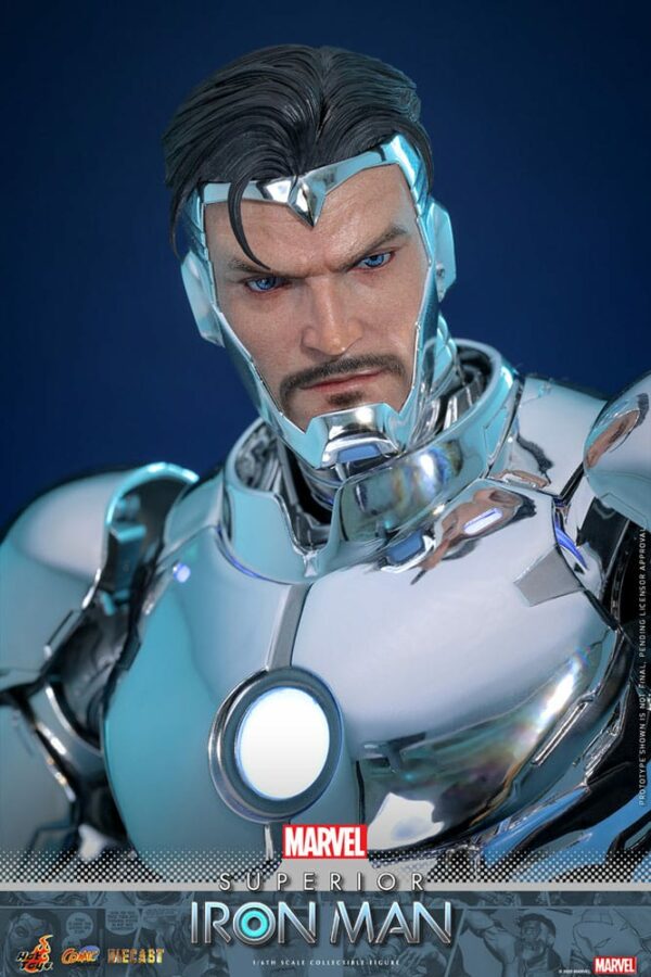 MARVEL – Figurine 1/6 Comic Masterpiece Diecast Superior Iron Man 32 cm – Image 16