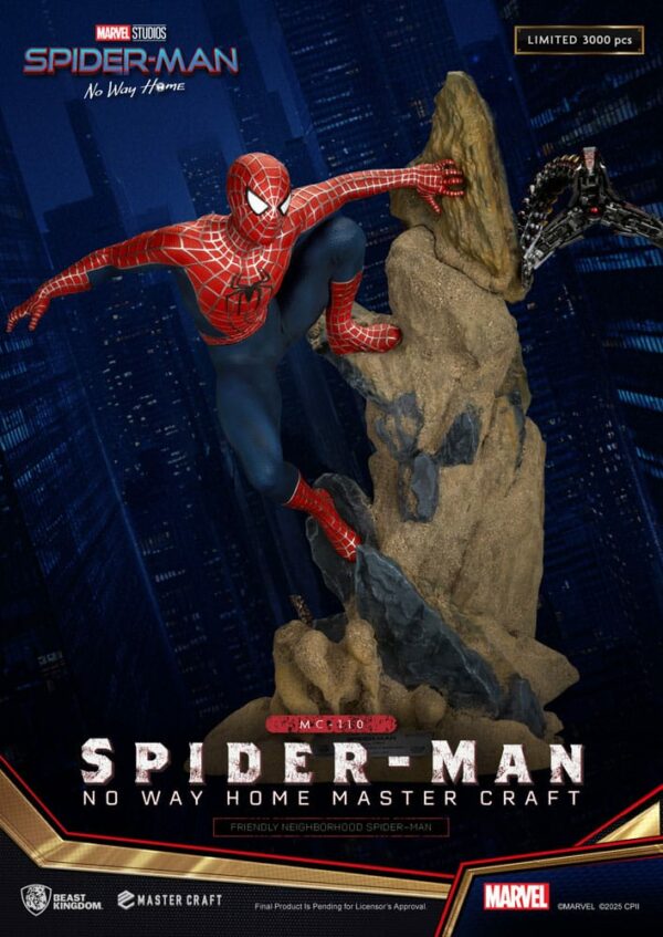 MARVEL – Statuette Master Craft Friendly Neighborhood Spider-Man (No Way Home) 36 cm – Image 2