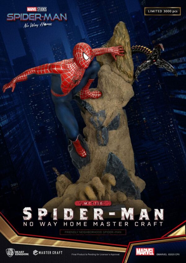 MARVEL – Statuette Master Craft Friendly Neighborhood Spider-Man (No Way Home) 36 cm – Image 3