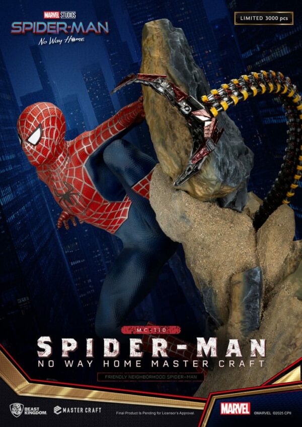 MARVEL – Statuette Master Craft Friendly Neighborhood Spider-Man (No Way Home) 36 cm – Image 5