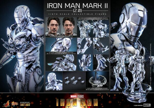 MARVEL – Figurine 1/6 Iron Man Mark II (Version 2.0) 33 cm – Image 10