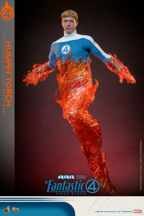 MARVEL – Figurine Movie Masterpiece 1/6 Human Torch 30 cm – Image 3