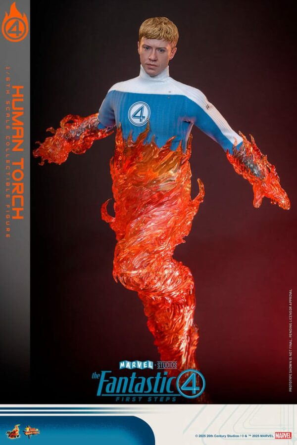 MARVEL – Figurine Movie Masterpiece 1/6 Human Torch 30 cm – Image 8