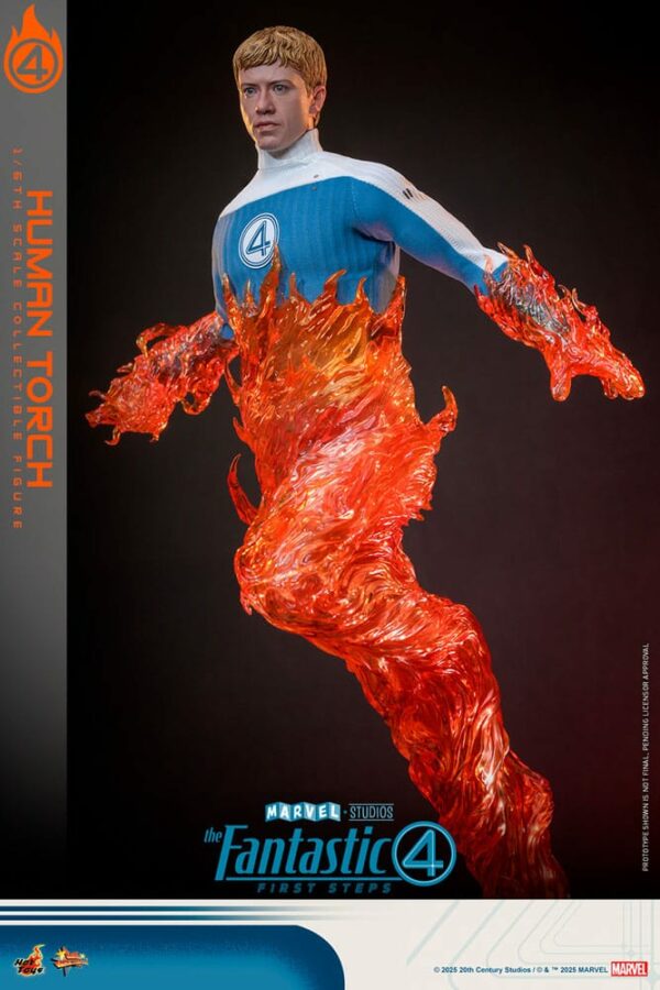MARVEL – Figurine Movie Masterpiece 1/6 Human Torch 30 cm – Image 9