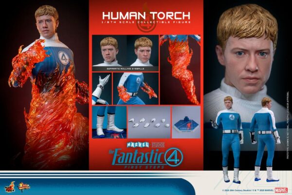 MARVEL – Figurine Movie Masterpiece 1/6 Human Torch 30 cm – Image 17