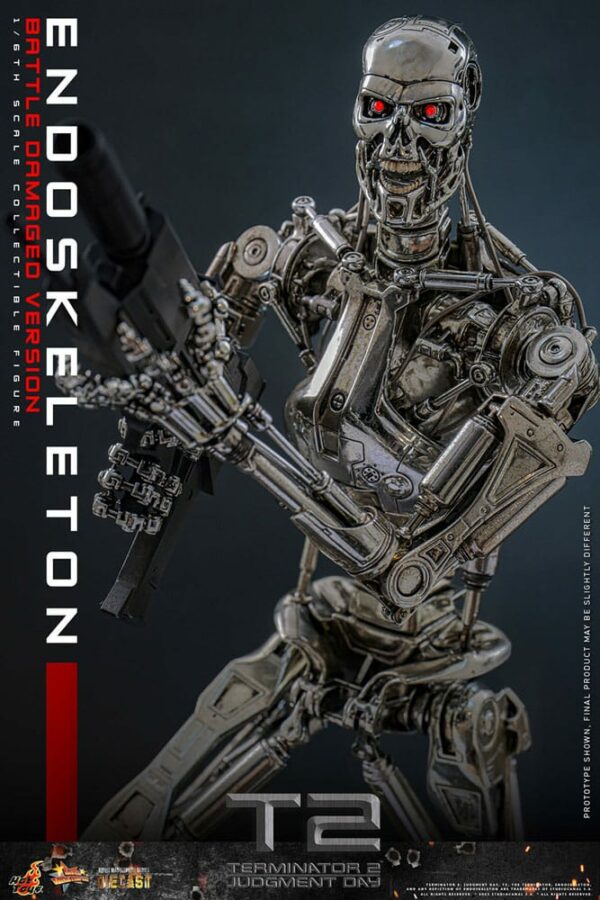 TERMINATOR - Figurine 1/6 Movie Masterpiece Endoskeleton (Battle Damaged Version) 31 cm – Image 3