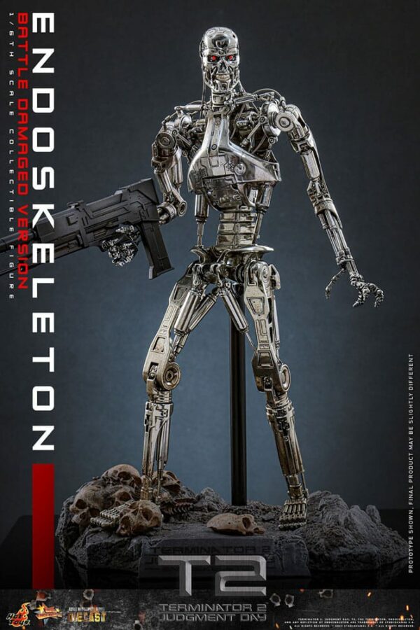 TERMINATOR - Figurine 1/6 Movie Masterpiece Endoskeleton (Battle Damaged Version) 31 cm – Image 6