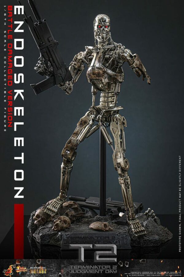 TERMINATOR - Figurine 1/6 Movie Masterpiece Endoskeleton (Battle Damaged Version) 31 cm – Image 7
