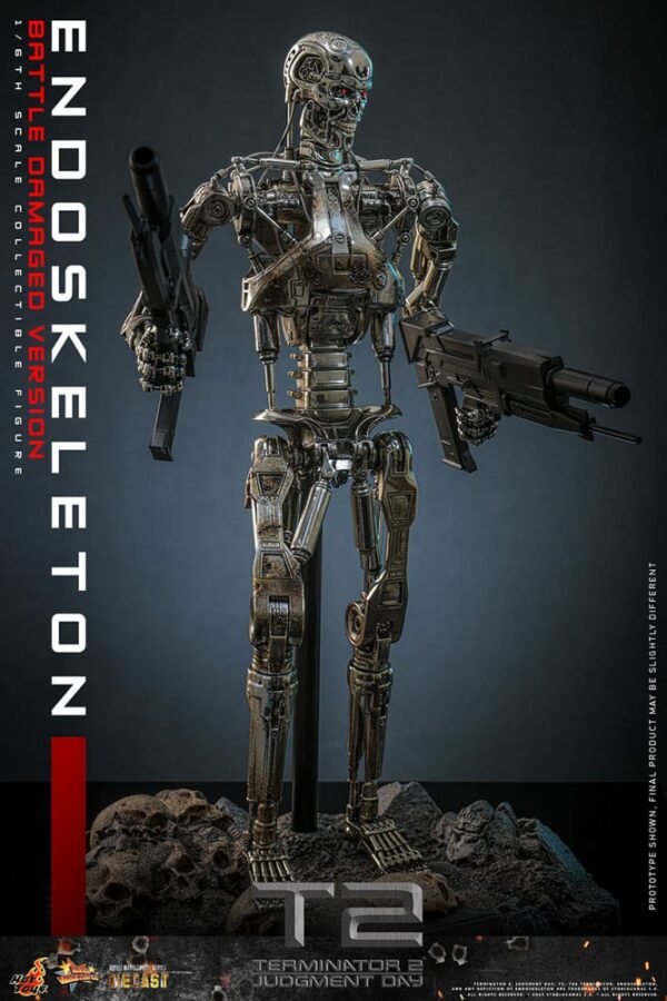 TERMINATOR - Figurine 1/6 Movie Masterpiece Endoskeleton (Battle Damaged Version) 31 cm – Image 8