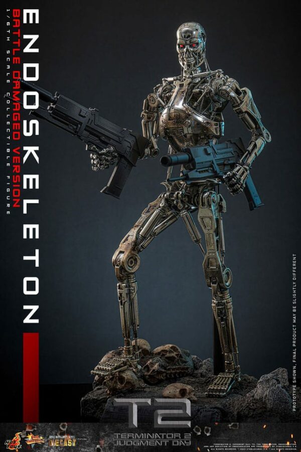 TERMINATOR - Figurine 1/6 Movie Masterpiece Endoskeleton (Battle Damaged Version) 31 cm – Image 9