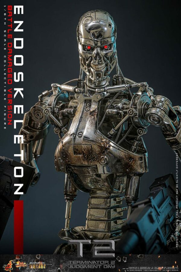 TERMINATOR - Figurine 1/6 Movie Masterpiece Endoskeleton (Battle Damaged Version) 31 cm – Image 16