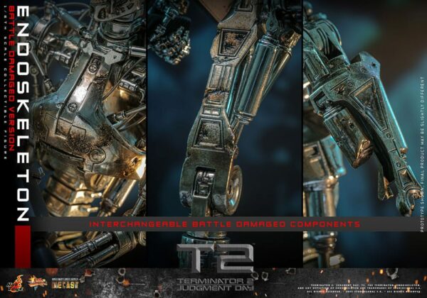 TERMINATOR - Figurine 1/6 Movie Masterpiece Endoskeleton (Battle Damaged Version) 31 cm – Image 18